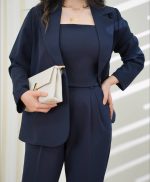 کت و کراپ و شلوار زنانه مدل ماهشید