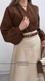 شومیز و دامن زنانه مدل آزیتا