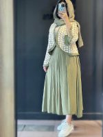 کت دامن زنانه مدل چین چیلا - تصویر 4