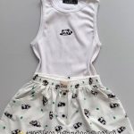 تاپ و شلوارک زنانه مدل فانتزی