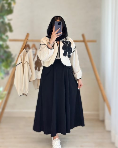کت و دامن زنانه مدل خرسی
