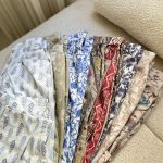 شلوار خمره ای طرحدار زنانه مدل شکوه