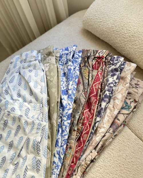 شلوار خمره ای طرحدار زنانه مدل شکوه