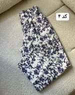 شلوار خمره ای طرحدار زنانه مدل شکوه - تصویر 4