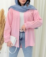 شومیز گلدوزی زنانه مدل دلوان - تصویر 4