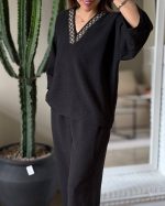 ست شومیز و شلوار زنانه مدل لامیا