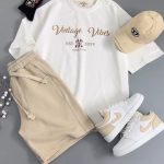 تیشرت و شلوارک مردانه مدل وینتج