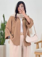 شومیز تک جیب مدل سلنا - تصویر 4