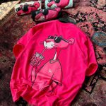 تیشرت مردانه مدل پلنگ صورتی