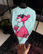 تیشرت مردانه مدل پلنگ صورتی - تصویر 6