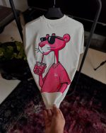 تیشرت مردانه مدل پلنگ صورتی - تصویر 2