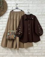 شومیز دامن زنانه مدل گلناز - تصویر 2