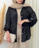 مانتو تک جیب زنانه مدل ترانه - تصویر 4