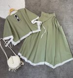 پانچ و دامن شلوار دانتل زنانه مدل تارا - تصویر 2