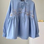 شومیز گلدوزی زنانه مدل زنبق