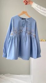 شومیز گلدوزی زنانه مدل زنبق