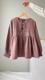 شومیز گلدوزی زنانه مدل زنبق - تصویر 5