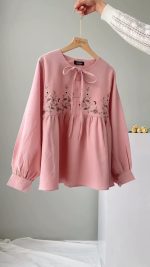 شومیز گلدوزی زنانه مدل زنبق - تصویر 7