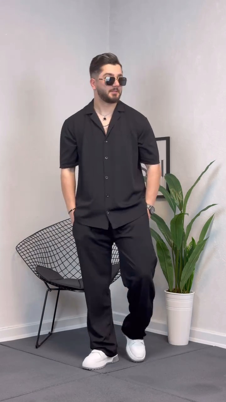 VideoCapture_20250511-203752 پیراهن شلوار مردانه مدل یونان - تصویر 1