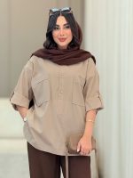 مانتو سه دکمه زنانه مدل مهشید - تصویر 5