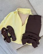 شومیز شلوار زنانه مدل لیمو