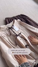 شومیز دامن زنانه مدل شکلات - تصویر 2