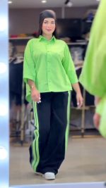 شومیز شلوار زنانه مدل دو خط - تصویر 3