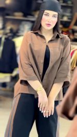 شومیز شلوار زنانه مدل دو خط - تصویر 5