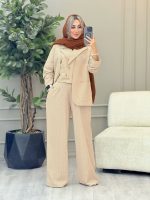 مانتو شلوار و جلیقه زنانه مدل نوژین - تصویر 5