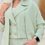 مانتو شلوار و جلیقه زنانه مدل نوژین