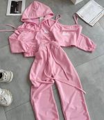 ست سوییشرت شلوار کراپ زنانه مدل نبات - تصویر 5