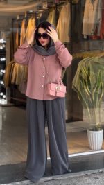 شومیز شلوار زنانه مدل بهدخت - تصویر 2