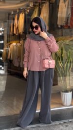 شومیز شلوار زنانه مدل بهدخت - تصویر 4