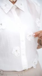 شومیز مجلسی حلقه ای زنانه مدل آویسا - تصویر 6