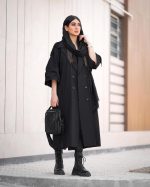 ترنچ کت زنانه مدل خزان - تصویر 4