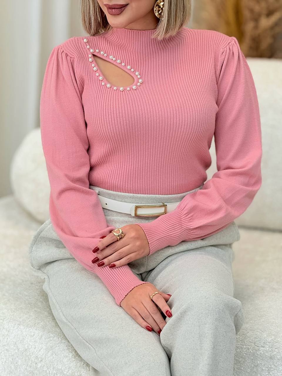 20250910_202452 بلوز بافت زنانه مدل سونیا - تصویر 1