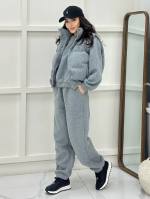 سه تیکه دورس جاگر و پافر زنانه مدل بلکا - تصویر 4