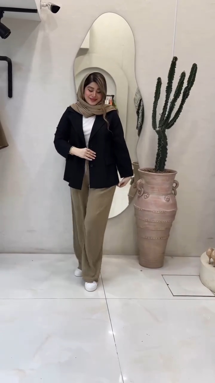VID_20250826_103947(4) کت زنانه مدل سولماز - تصویر 1