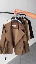 بارانی زنانه مدل ویرگول - تصویر 2