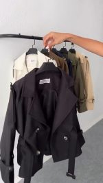 بارانی زنانه مدل ویرگول - تصویر 6