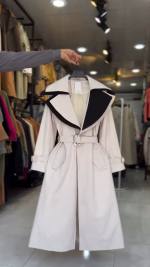 بارانی بلند زنانه مدل رخ - تصویر 2