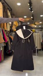 بارانی بلند زنانه مدل رخ - تصویر 4