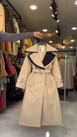 بارانی بلند زنانه مدل رخ - تصویر 5