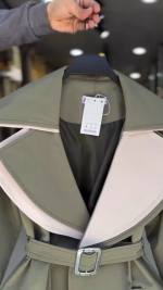 بارانی بلند زنانه مدل رخ - تصویر 6