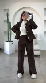 کت شلوار زنانه مدل لاجورد - تصویر 4