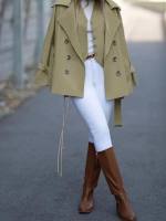 ترنچ کت و جلیقه زنانه مدل غزاله - تصویر 10