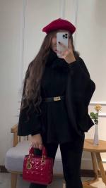 پانچو زنانه مدل هنر - تصویر 4