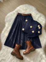 بلوز دامن زنانه مدل گیسو - تصویر 3