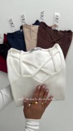 کراپ زنانه مدل ضربدری - تصویر 2