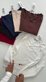 کراپ زنانه مدل ضربدری - تصویر 3